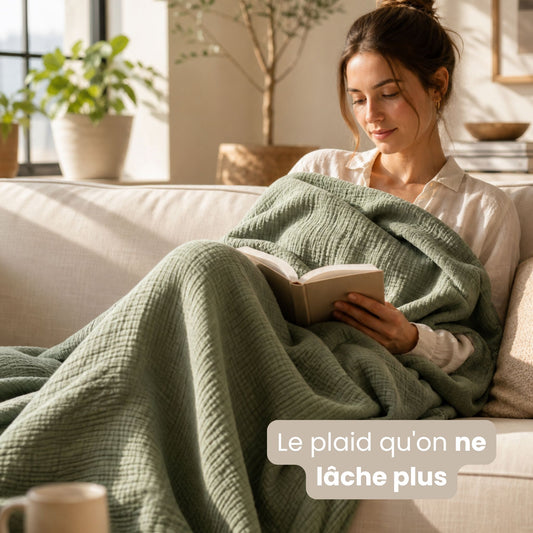 Couverture Mousseline — Légère & Respirante