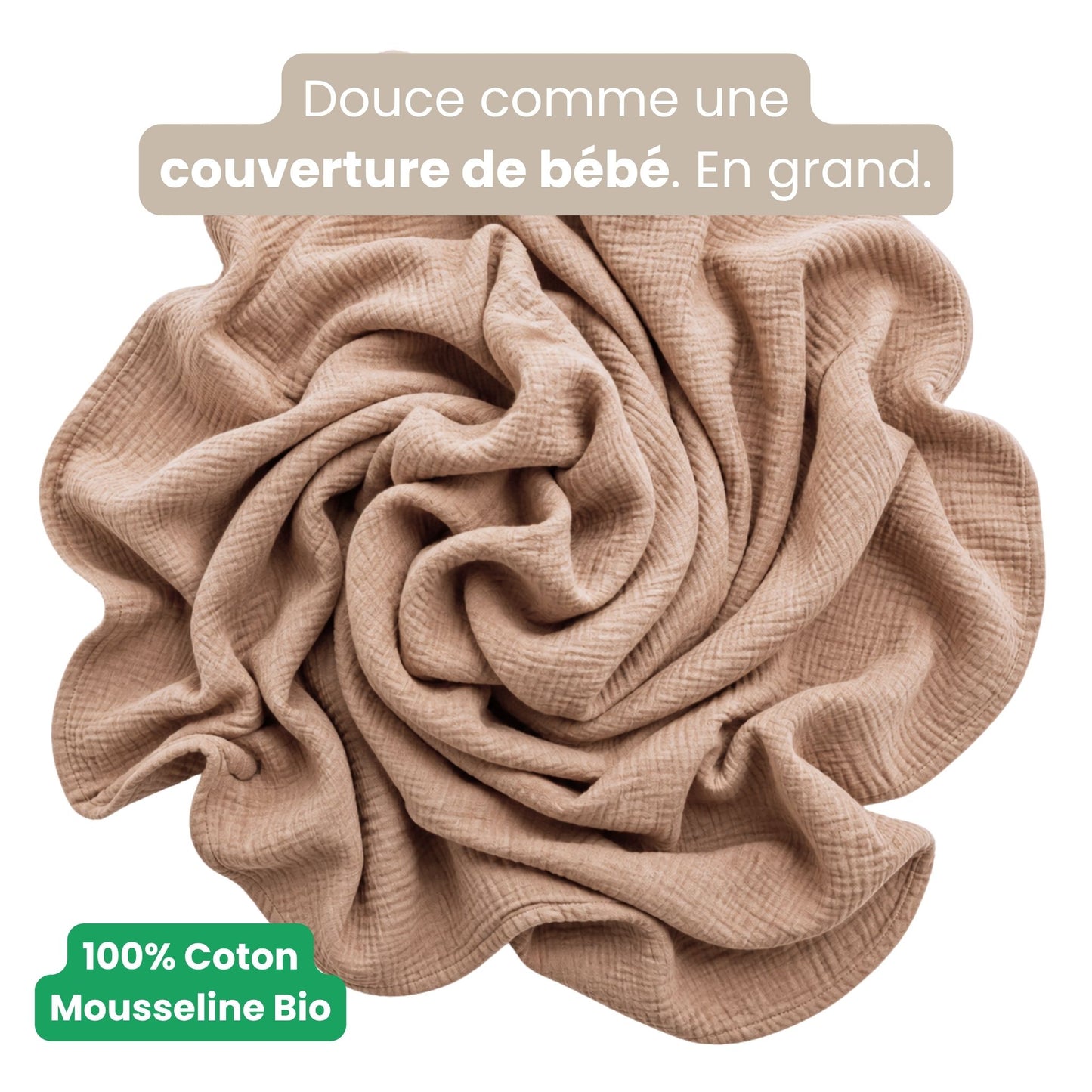 Couverture Mousseline — Légère & Respirante