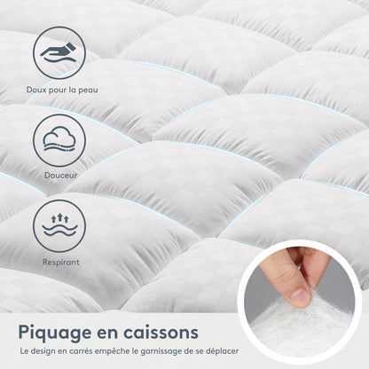 Surmatelas 1000GSM — Pour se réveiller moins raide, sans changer de matelas