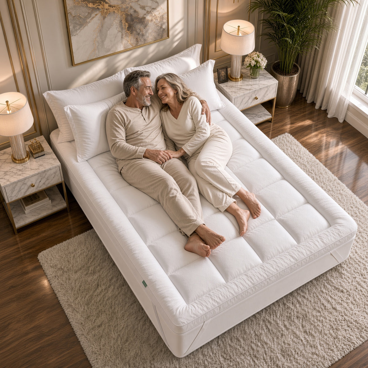 Surmatelas 1000GSM — Extra-épais, moelleux dès la première seconde