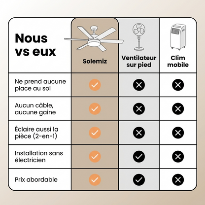 Ventilateur de Plafond Solemiz